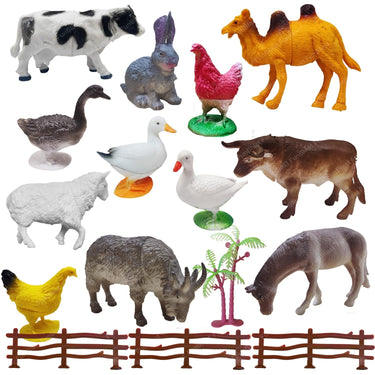 Nutztiere | Bauernhoftiere kennenlernen - Educatives Tierfiguren-Spielset für Kinder